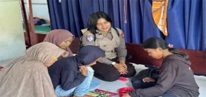 Anak Agam Ceria Kembali Berkat Tim Trauma Healing Polda Riau