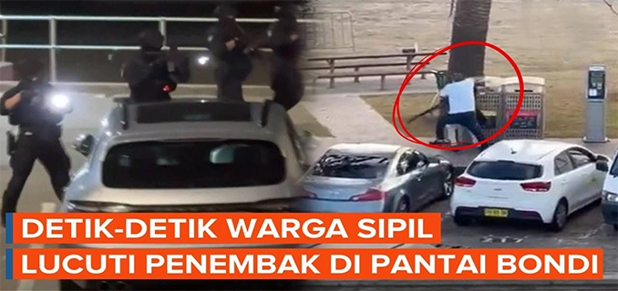 Pahlawan di Pantai Bondi Aksi Ahmed Lumpuhkan Penembak