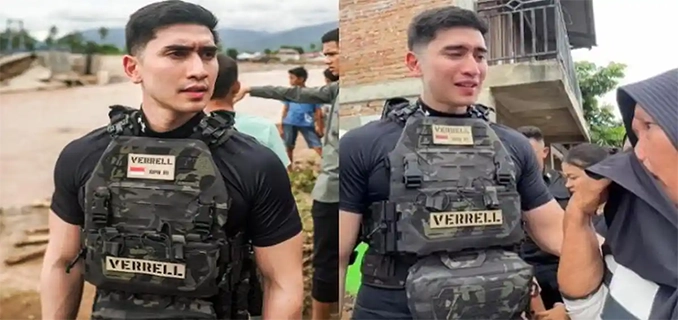Verrel Bantah Isu Rompi Antipeluru Saat Tinjau Bencana Sumbar