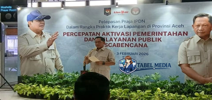 Prabowo Arahkan Siswa Kedinasan Lokasi Bencana Bantu Korban