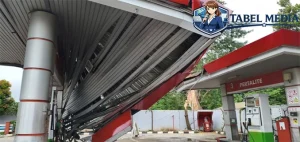 SPBU Pramuka Raya Tutup Belum Diperbaiki Usai Ditimpa Pohon