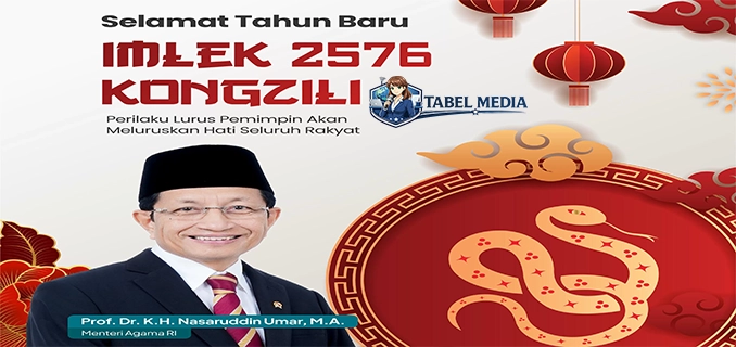 Menag Ucapkan Selamat Imlek Doakan Damai Sejahtera